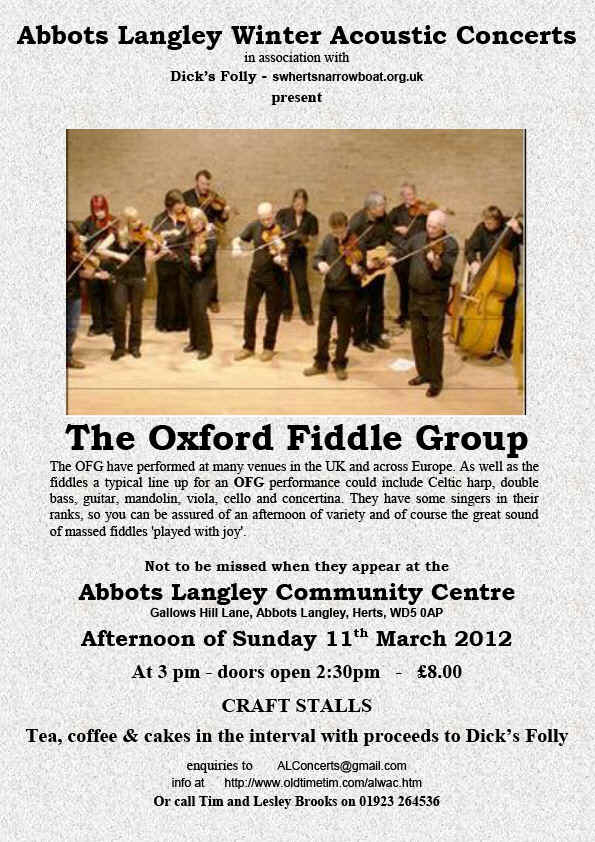 Oxford Fiddle Group Poster