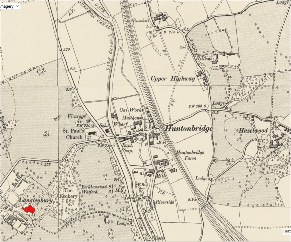 Langleybury Location map 