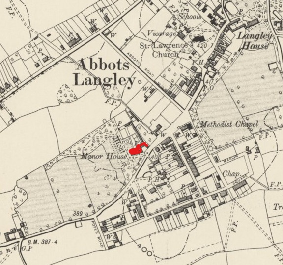 The Manor House Location map 