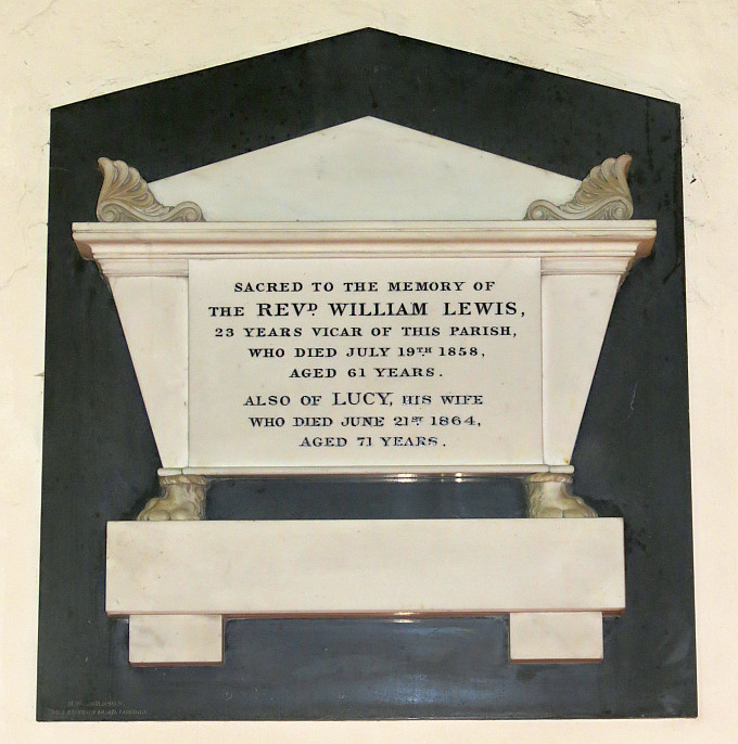 Vicar Lewis memorial